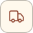 Icon of a red truck on a white background