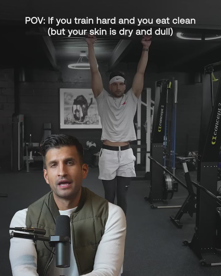 A video of a man working out in a gym